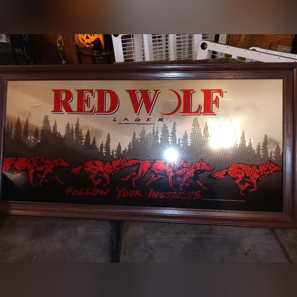 Red Wolf Mirror